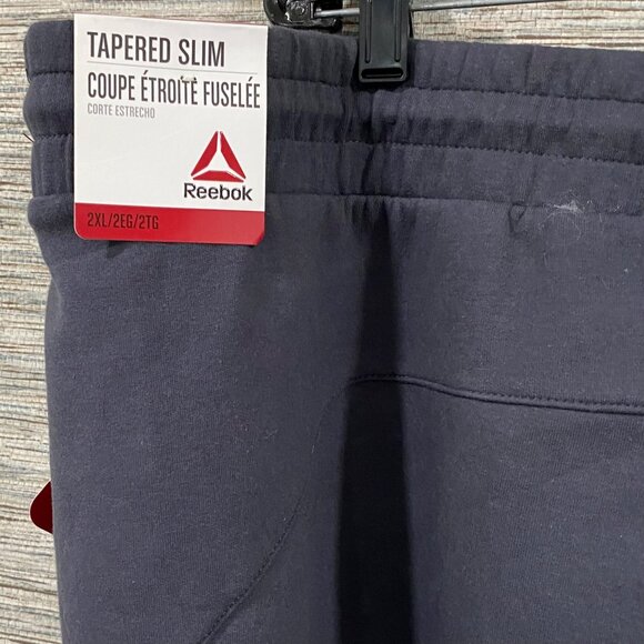 Reebok Mens Tapered Slim Fit Cargo Jogger Pants 2XL Navy Blue Stretch Fabric NWT - Picture 5 of 6